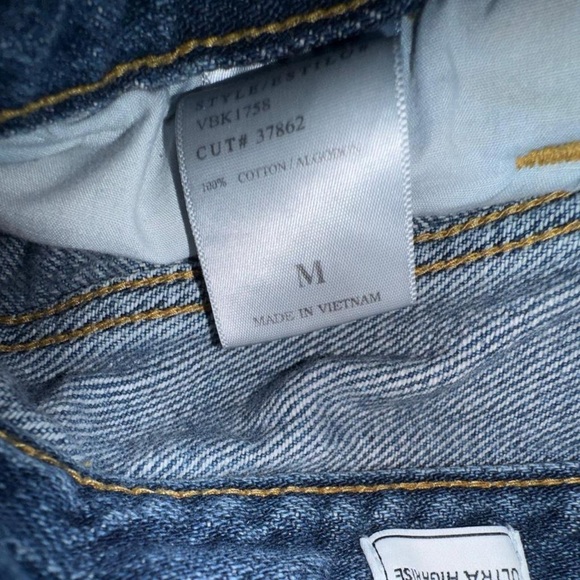 KanCan Ultra High Rise Distressed Denim Cutoff Shorts - Picture 4 of 7